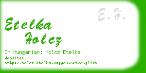 etelka holcz business card